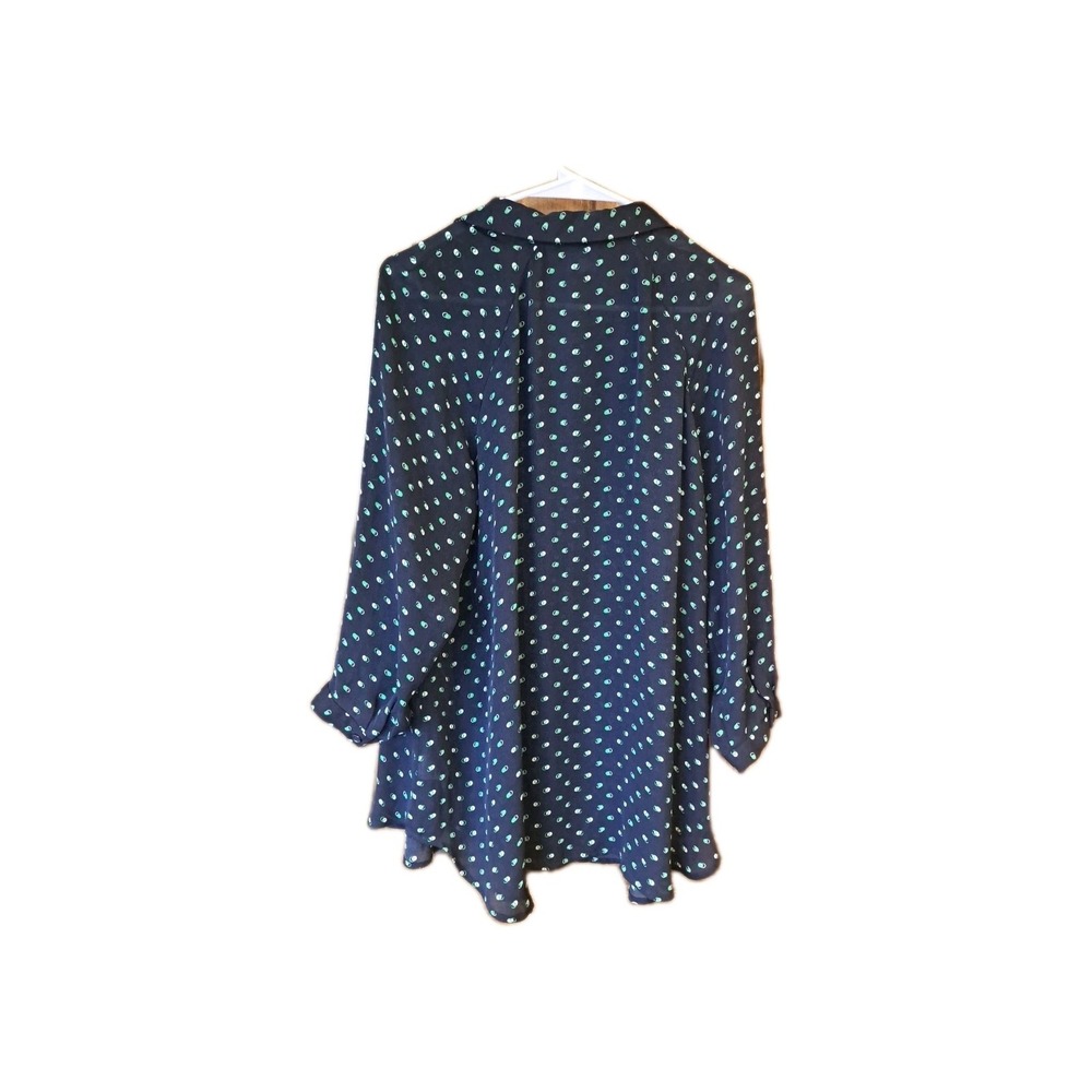 Cabi‎ Women's Style # 5019 Blouse Top Navy Blue Green Med 3/4 Sleeve Martini - Picture 3 of 3